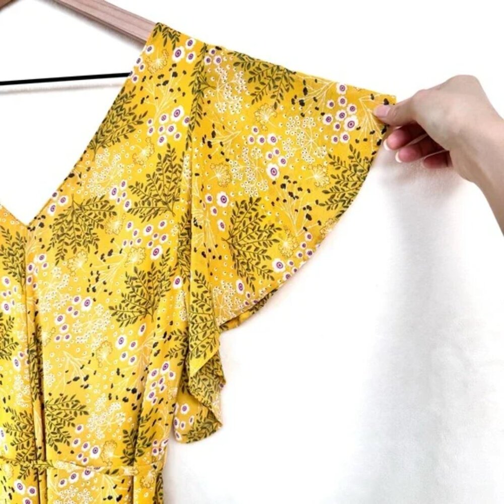 Emma & Michele Yellow Floral Maxi Dress - Picture 4 of 8